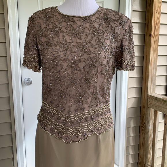 Papell Boutique Evening 2 Piece Dress Size M L - Picture 4 of 8